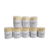 고급 대나무 가는이쑤시개 8통(4000p) 음식점 업소용 학교용 가정용