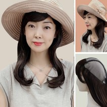 가발프랜즈 C컬 긴머리 모자가발 탈모 항암가발 비니착용가발 자연스럽고 답답하지 않은 편한스타일 연출 여성가발, 1개, HP-24 C컬긴머리(자연갈색)
