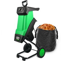 나무파쇄기 잔가지파쇄기 볏짚 분쇄기 나무분쇄기, 2400W 분쇄기 + 20m 국수