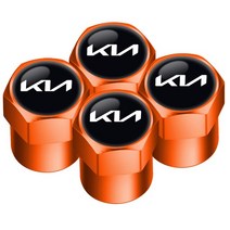 휠캡 기아 K3 K5 Xline Seltos Optima RIO sportage용 자동차 타이어 밸브 캡 제품 액세서리 4 개, [01] 금