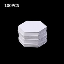 가죽공예 도안 패치 워크 종이 퀼트 바느질 공예에 대 한 100Pcs 육각 템플릿 DIY 6 크기, 02 12
