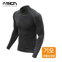 MCN 이너웨어 MTW-010 블랙 기모상의 스포츠 언더웨어