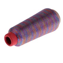 컴퓨터 크로스 스티치 용 금속 기계 자수 실, 폴리 에스터, 레인보우