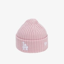 뉴에라키즈 [뉴에라키즈] MLB 메리노울 립 커프 LA 다저스 비니 핑크(13356118)
