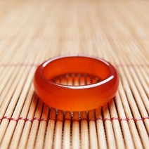 링 옥반지 브라질 보석 천연 마노링 레드 오닉스 칼세도니 쥬얼리반지