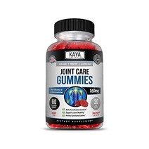 Kaya Naturals 카야 내츄럴 조인트 케어 구미 글루코사민 비타민 E 160mg 60구미, 60 Count (Pack of 1)