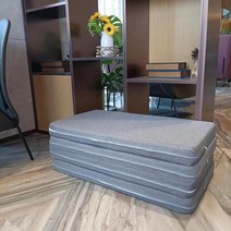 InfantShining 접이식 매트리스 고탄성 스폰지 4단 폼 매트 패드 손.. 정품보장, Gray