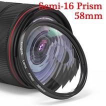 ND필터 KnightX-52mm 58mm 67mm 프리즘 필터 CPL ND UV 특수 효과 캐논 니콘 올림푸스 사진 카메라 폰 모바일용, [07] 58mm 16 Prism