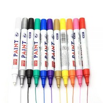 RC 자동차 타이어 색칠 페인트 마커 드로잉 펜 도구 크롤 러 Traxxas TRX4 G500 축 SCX10, Silver 1pcs