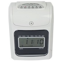 출퇴근기록기영문 출석 기계 전자 시간 시계 종이 카드 펀치 정전 가능 얼굴/LCD 화면, 02 LCD screen, 02 LCD screen