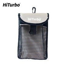 스쿠버 다이빙 SMB 안전 소시지 표면 부이 소형 휴대용 내구성 hiturbo 휴대용 ​​스쿠버 다이빙 smb amp 릴 표면 마커 부표 캐리어 메쉬 가방 앰프 클립, 회색, 23x14.5cm