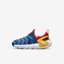 나이키 다이나모 고 플라이이지 유아 초등학생 발편한 신발 운동화 미스틱 네이비/라이트 블루/옐로우 포인트