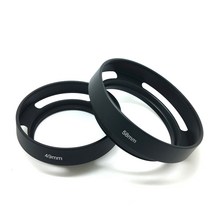 Mingjin 니콘 캐논 소니 펜탁스 후지필름 카메라 용 37mm-62mm 금속 중공 렌즈 후드 태양 그늘 커버, 58mm