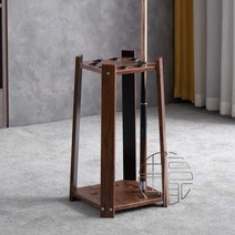 큐대걸이 보관함 거치대 원목 거치선반 당구장 정리 홀더 큐보관함 꽂이, F