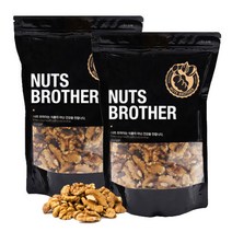 너츠브라더 호두 1/2태 500g 호두반태 22년산 햇호두, 2봉