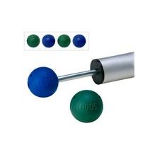 로고스 폴대 캡 마개 2종 x 2p 세트, 블루, 그린