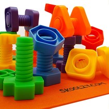 Nuts and Bolts Skoolzy Nuts and Bolts Fine Motor Skills - Occupational Therapy Toddler Toys - Monte, 1