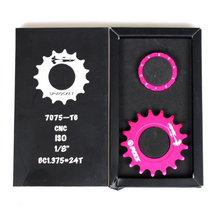 픽시코그 cog fixiecog pizz sp-로켓 핑크 잠금 장부 고정 기어, 핑크 17t