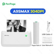 사진인화기 스티커사진기계 스마트폰사진인화기 Peripage A9 Max 블루투스 포토 프린터 304dpi 58mm 77mm, 01 A9s Max 304dpi