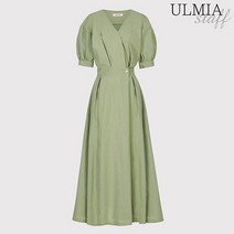 퍼프소매핀턱린넨원피스_SKM1OP3570