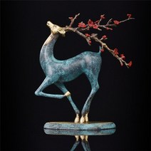 스타일의 빈티지 조각 동상 현대 미술 동상 그림 사슴 동상, 란세