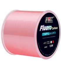 120m투명 낚시 코팅 낚싯줄 0.20mm-0.60mm 7.15lb-45lb, 1.5, 분홍