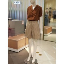 에이비에프지 [갤러리아] ab.f.z 21S/S 퍼프소매 짧은플랫카라 블라우스 ACV5HB45G