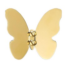 나비 후크 황동 헤비 듀티 크리 에이 티브 옷 보관 걸이 벽 장식 동물 옷걸이 랙 키 사무실 복도 식당, 10x9x4cm, 놋쇠, 금