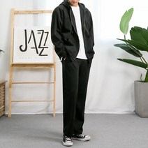 [오버나인] 남자 편한 기모 와이드 트레이닝복 세트