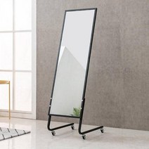 다이젠YJ 시즈네 1200 이동식 전신거울 피팅룸거울 스탠드형거울 미소비즈 드레스룸거울 철재가구 미아트 파우더룸거울 전신거울 거울, 화이트