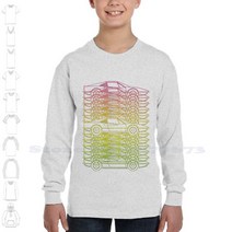 흄후드 308 스트리트웨어 스포츠 후드 티 스웨터 페라리 레트로 뉴 웨이브 신스 베이퍼 1980S 레인보우 리, 14 TeenLongSleeve-Gray_02 M