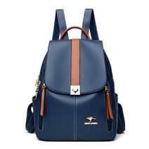 도난방지 여자 여행 웅부한 캥거루 진피 여성가죽백팩