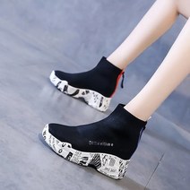 [Myshe]여성 데일리룩 키높이 신발 니트 삭스운동화 qxz1217YCwx3