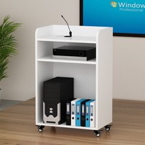 단상 교탁 강의대 강연대 학원 학교 사회자 연설대, 화이트63X40X106cm