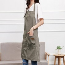 쇼핑피플 모던 미용실 앞치마, 1개, 블랙