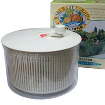 대용량 야채탈수기 일본 생산 부드럽게 돌아가는 스피너 채소 샐러드 탈수기 스핀탈수기 과일 쌈 양상추 국수 오이지 짱아찌 나물 두부 물기제거 회전탈수 야채스피너 윗지름26/높이17cm