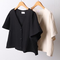 아이우먼 빅사이즈사랑해요 D792L204 쓰리버튼린넨숏자켓 CH