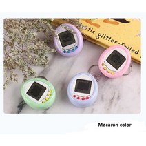 휴대용 레트로 게임기 90 년대 향수 타마고치 전자 애완 동물 콘솔 장난감 휴대용 열쇠 고리 재미있는 가상, 01 1pc Random color