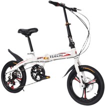 경량 12인치 접이식 미니벨로 도심형 자전거, 블랙