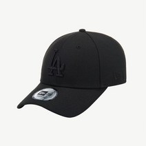 뉴에라 뉴에라 940 MLB LA다저스 베이직 화이트 온 블랙 볼캡 블랙 12836258_K (12836258)