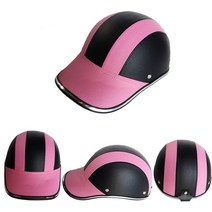 야구하이바 타자 헬멧 야구 보호대 오토바이 PU 가죽 헬멧 야구 모자 남성 및 여성용 모터 자전거 승마, 04 Purple