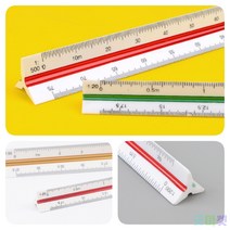 굿마켓 삼각스케일자, 30cm - 저배율