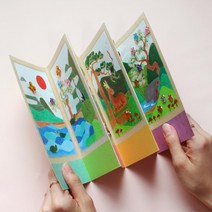 초등 역사수업 전통 책만들기 화첩 수첩제작 미술카드 배움카트 유아미술 놀이교재