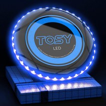 TOSY 플라잉 디스크생일 및 캠핑 선물 175g 프리스비, 빨간색 36 LED(흰색 디스크)