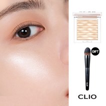 클리오 프리즘 하이라이터 (23AD)+(증정)페이스 브러쉬 204, 01_골드쉬어