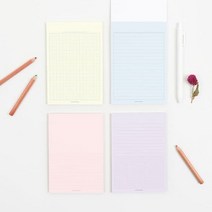 컬러 메모패드 A6, 라인그리드