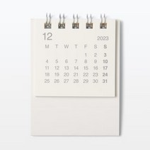 무인양품 MUJI 2024 미니 캘린더 탁상형, 단일옵션