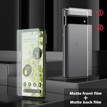 LOCH 무광택 하이드로 겔 필름 google Pixel 6 프로 스크린 프로텍터 필름, Pixe 6 pro, 앞뒤