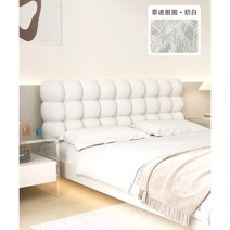 침대헤드 패브릭 헤드보드 헤드쿠션 킹 등받이 퀸 침대프레임 침대쿠션, A. 크림 화이트