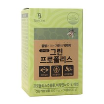 쥬단학 뷰트리 츄어블 그린 프로폴리스 500mg 60캡슐 _FM, 60정, 1개